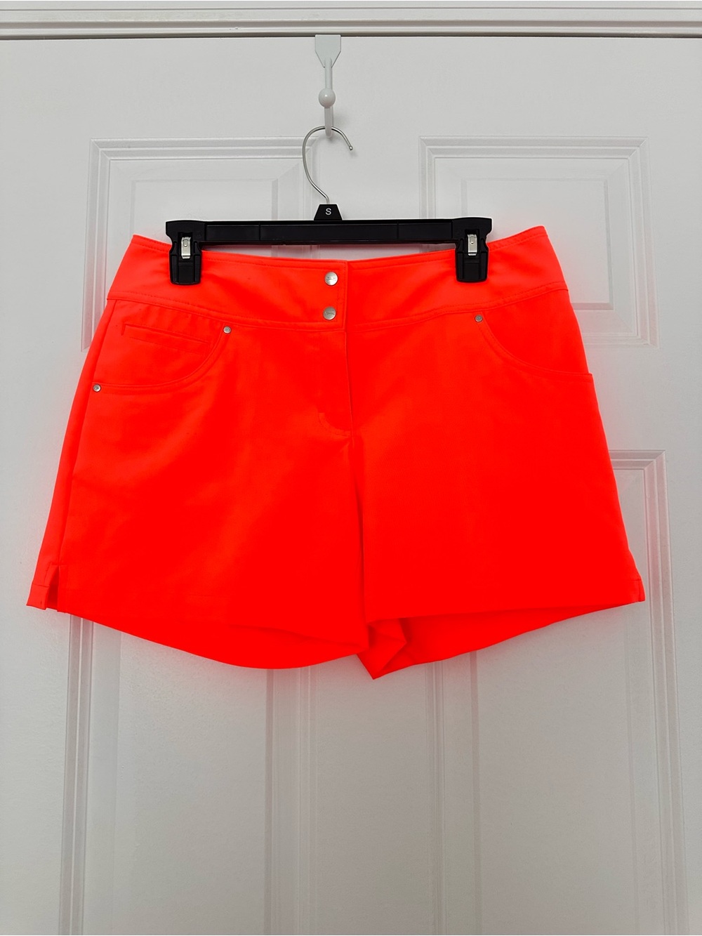 Slazenger Women's High-Waist coral  Active Shorts 6